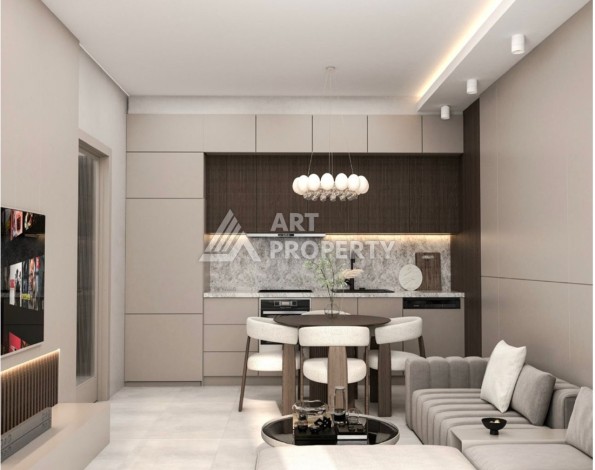 Квартиры с видом на море 2+1, 3+1 и 4+2. Первая береговая линия в Махмутларе - Ракурс 34