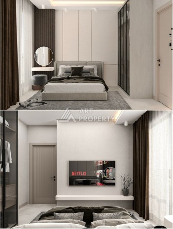 Квартиры с видом на море 2+1, 3+1 и 4+2. Первая береговая линия в Махмутларе - Ракурс 38