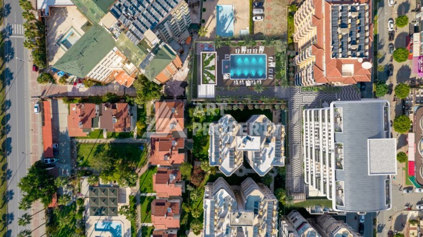 Квартиры с видом на море 2+1, 3+1 и 4+2. Первая береговая линия в Махмутларе - Ракурс 42