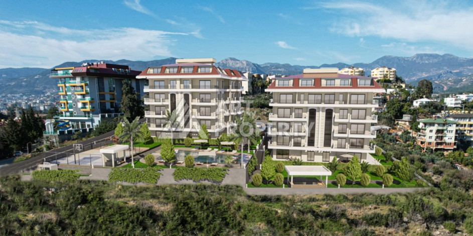 Квартиры 2+1, 3+1 и 4+1 от 110 до 265 кв.м. Кестель, Алания - Ракурс 0