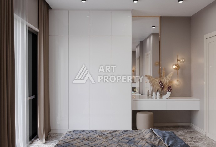 Квартиры 1+1, пентхаусы 2+1 и 3+1 в 250 м от моря. Оба, Алания - Ракурс 6