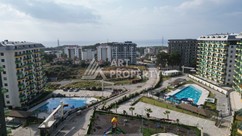 Квартира 1+1 в элитной резиденции, 50 кв.м. Авсаллар, Алания - Ракурс 16