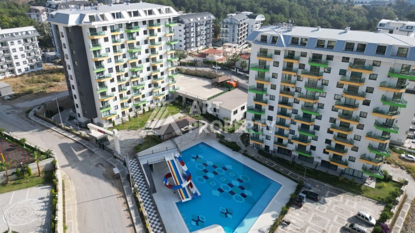 Квартира 1+1 в элитной резиденции, 50 кв.м. Авсаллар, Алания - Ракурс 19