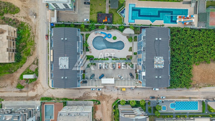 Двухуровневая квартира 3+1 в элитном районе Каргыджак, 200 метров до моря - Ракурс 38
