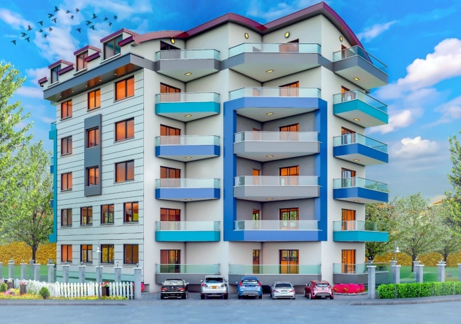 Пентхаусы в центральной части Махмутлара в комплексе на завершающем этапе строительства, 87-161 м2 - Ракурс 2