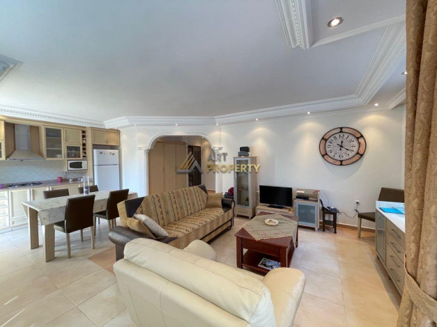 Полностью меблированная трехкомнатная квартира в центре города Аланья, 90м2 - Ракурс 9