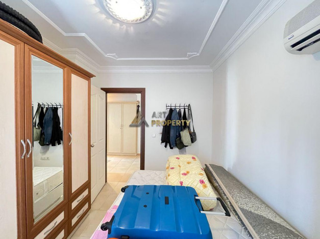 Полностью меблированная трехкомнатная квартира в центре города Аланья, 90м2 - Ракурс 14