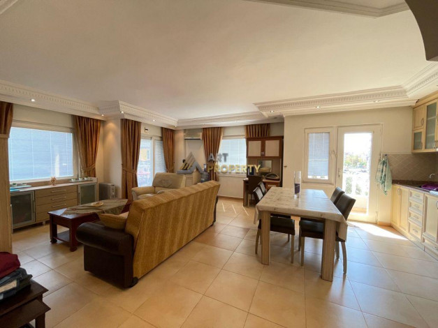 Полностью меблированная трехкомнатная квартира в центре города Аланья, 90м2 - Ракурс 15