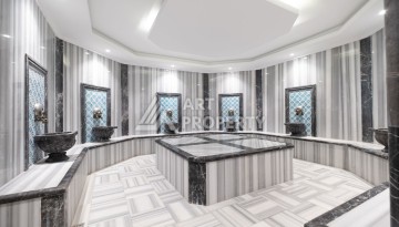 Квартира 1+1 в новом ЖК, 55 кв.м. Махмутлар, Алания - Ракурс 21