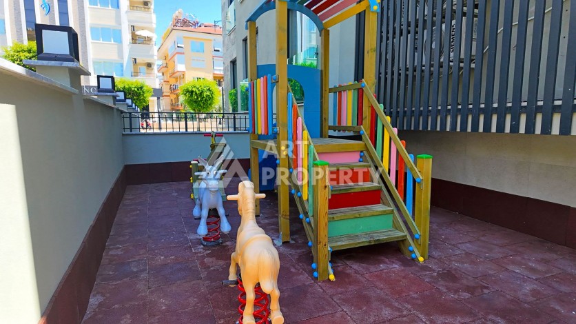 Квартира 2+1 с видом на море и горы в центре Алании - Ракурс 17