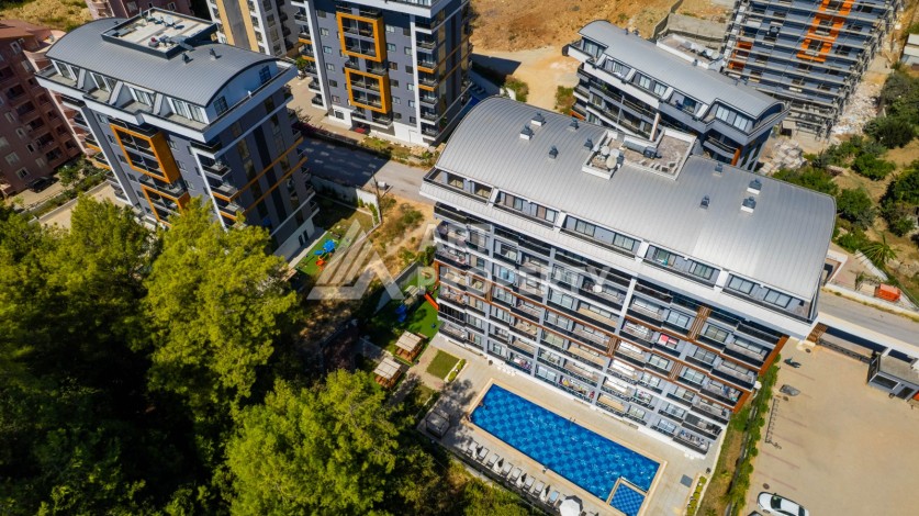 Квартира 1+1 в современной резиденции Авсаллара, 50 кв.м. - Ракурс 51