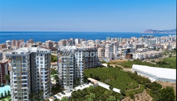 Квартира 1+1 с видом на море в Махмутларе, 65 кв.м. - Ракурс 38