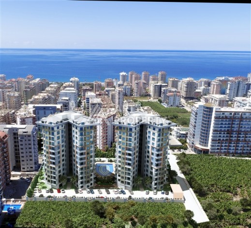 Квартира 1+1 с видом на море в Махмутларе, 65 кв.м. - Ракурс 38