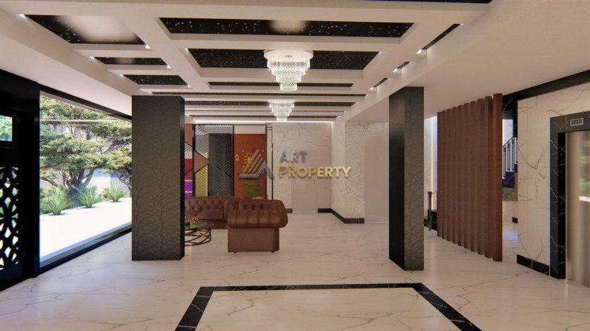 Квартиры 1+1 в новом готовом проекте в центре города Аланья, 50-132 м2 - Ракурс 6