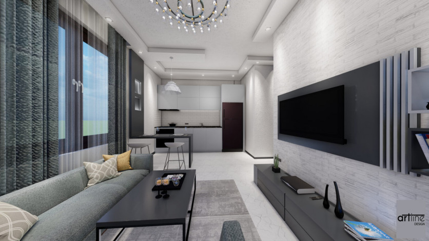 Квартиры 1+1 в новом готовом проекте в центре города Аланья, 50-132 м2 - Ракурс 15