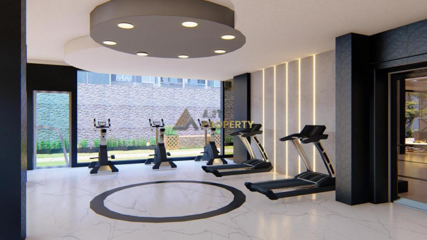 Квартиры 1+1 в новом готовом проекте в центре города Аланья, 50-132 м2 - Ракурс 25