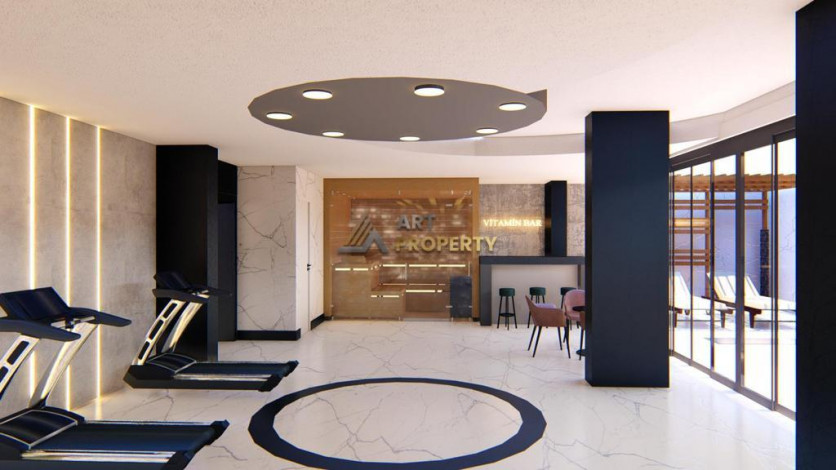 Квартиры 1+1 в новом готовом проекте в центре города Аланья, 50-132 м2 - Ракурс 27