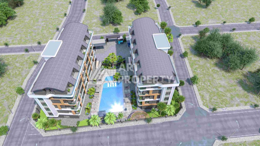 Готовые квартиры от 52 до 203 кв.м. с рассрочкой. Оба, Алания - Ракурс 4
