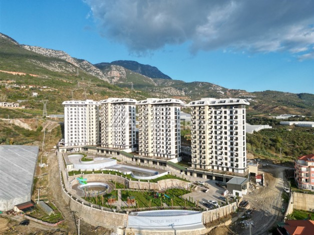 Квартира 1+1 с видом на море и горы в Махмутларе, 51 м² - Ракурс 13