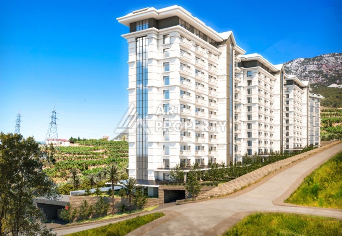 Квартира 1+1 с видом на море и горы в Махмутларе, 51 м² - Ракурс 25