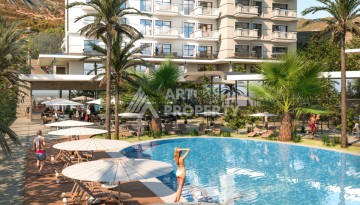 Квартира 1+1 с видом на море и горы в Махмутларе, 51 м² - Ракурс 31