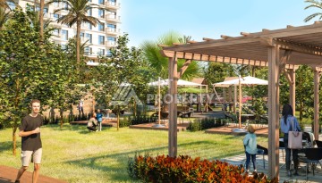 Квартира 1+1 с видом на море и горы в Махмутларе, 51 м² - Ракурс 35