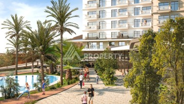 Квартира 1+1 с видом на море и горы в Махмутларе, 51 м² - Ракурс 36