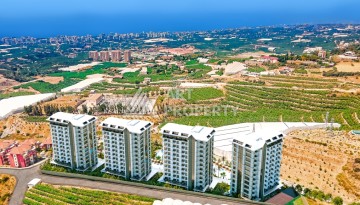 Квартира 1+1 с видом на море и горы в Махмутларе, 51 м² - Ракурс 37