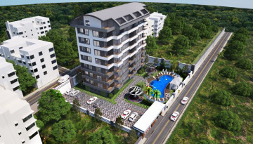 Новый проект жилого комплекса с хорошей инфраструктурой в районе Авсаллар, 48-85 м2 - Ракурс 2