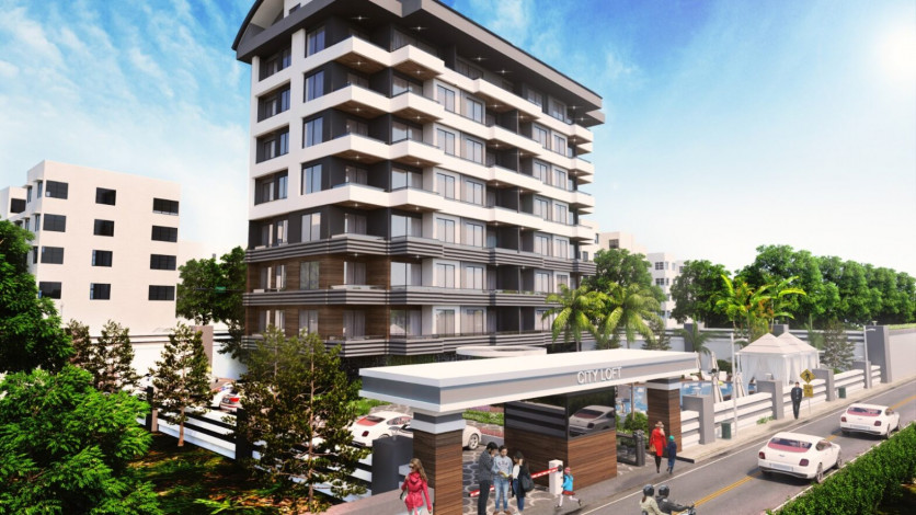 Новый проект жилого комплекса с хорошей инфраструктурой в районе Авсаллар, 48-85 м2 - Ракурс 2