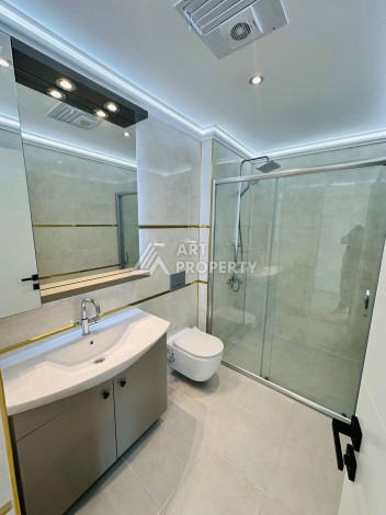 Квартира 1+1 в элитном ЖК, 50 кв.м. Махмутлар, Алания - Ракурс 11
