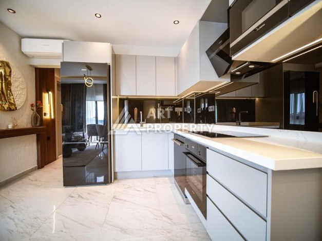 Квартира 2+1 с видом на море 95 м², Каргыджак, Алания - Ракурс 10