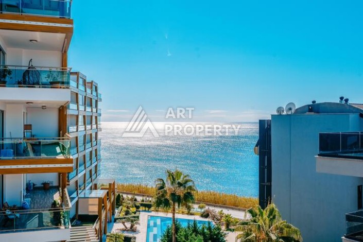 Квартира 2+1 с видом на море 95 м², Каргыджак, Алания - Ракурс 30