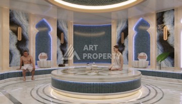 Новый проект премиум-класса в Махмутларе, квартиры 1+1 и дуплексы 3+1, 4+1 - Ракурс 40