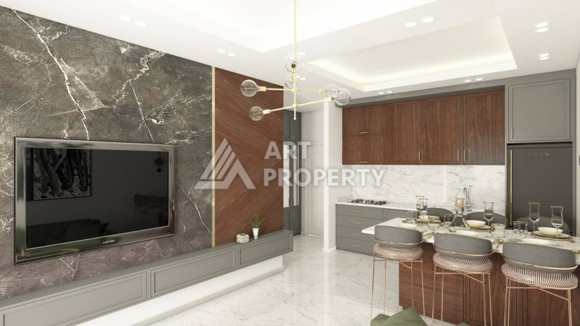 Пентхаус 3+1 в 100 метрах от моря в Кестеле, 125 кв.м. - Ракурс 5