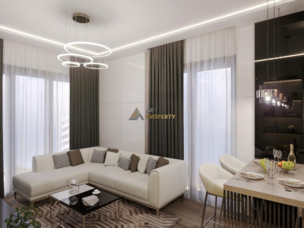 Новострой в Махмутларе с различными планировками, 45-81 м2 - Ракурс 38
