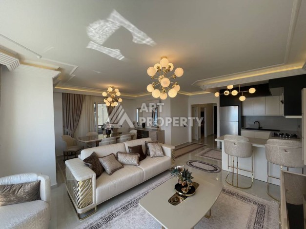 Квартира 2+1 с видом на море и крепость, 95 м². Тосмур, Алания - Ракурс 13