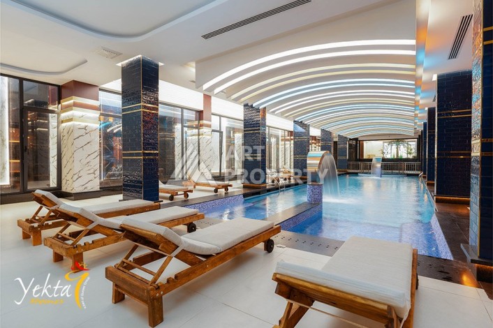 Квартира 1+1 в премиальном комплексе в Махмутларе, Алания - Ракурс 7