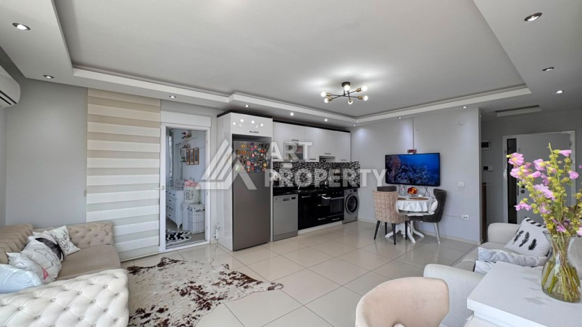 Квартира 1+1 в Тосмуре с видом на море, 75 кв.м - Ракурс 4