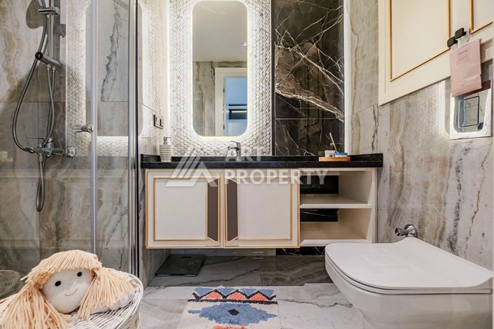 Квартира 1+1 в центре Алании в элитной резиденции, 58 м² - Ракурс 12