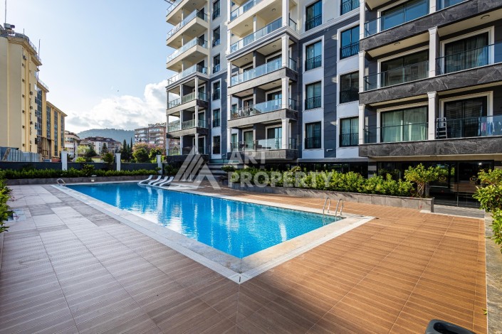Квартира 1+1 в центре Алании с видом на море, 55 м² - Ракурс 11