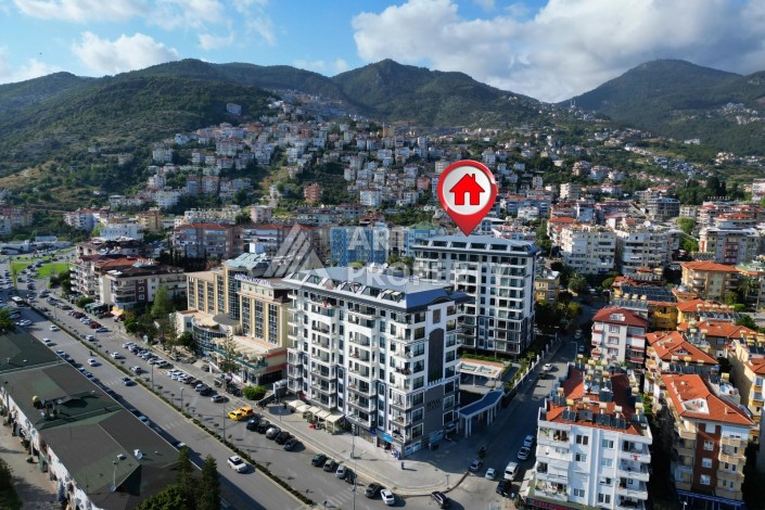 Квартира 1+1 в центре Алании с видом на море, 55 м² - Ракурс 23