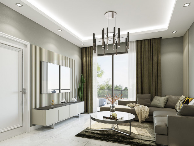 Новый проект стартует в феврале 2022 года в районе Махмутлар! 52-145 м2 - Ракурс 11