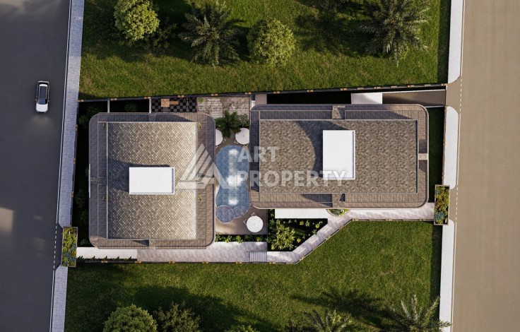 Квартиры 2+1 и 3+1 в 150 метрах от моря с ПВ всего 10%. Центр, Алания - Ракурс 10
