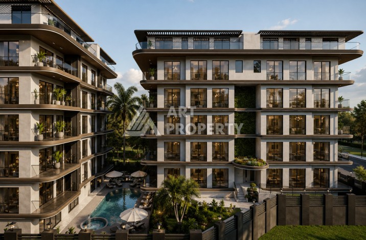 Квартиры 2+1 и 3+1 в 150 метрах от моря с ПВ всего 10%. Центр, Алания - Ракурс 11