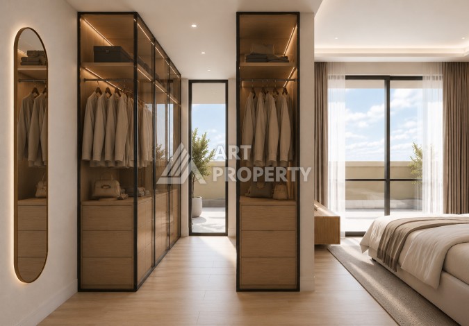 Квартиры 2+1 и 3+1 в 150 метрах от моря с ПВ всего 10%. Центр, Алания - Ракурс 22
