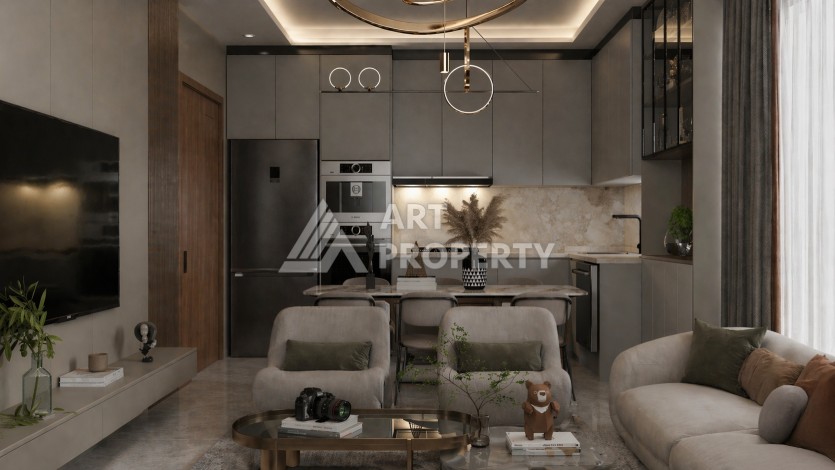 Квартиры 2+1 и 3+1 в 150 метрах от моря с ПВ всего 10%. Центр, Алания - Ракурс 30