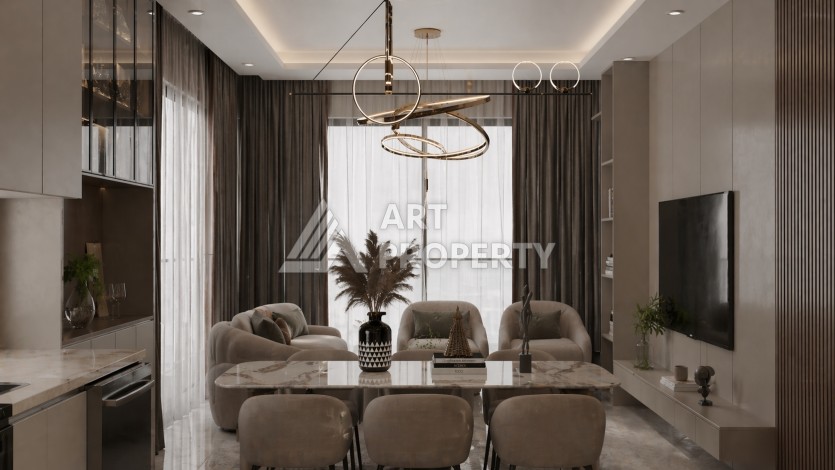 Квартиры 2+1 и 3+1 в 150 метрах от моря с ПВ всего 10%. Центр, Алания - Ракурс 34