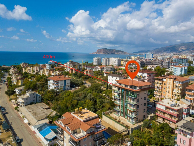 Видовая квартира 1+1 в районе Кестель, 80 м2 - Ракурс 4