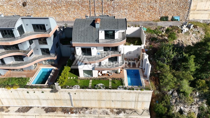 Вилла 5+2 с участком 500 м² и видом на море в Тепе, Алания - Ракурс 14